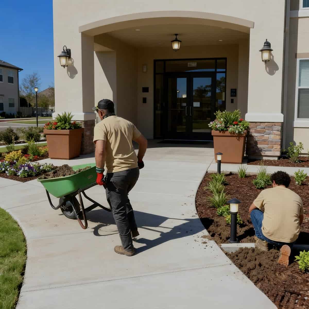 Commercial landscape